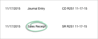 Quickbooks select sales report.