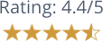 Google 4.4/10 Rating